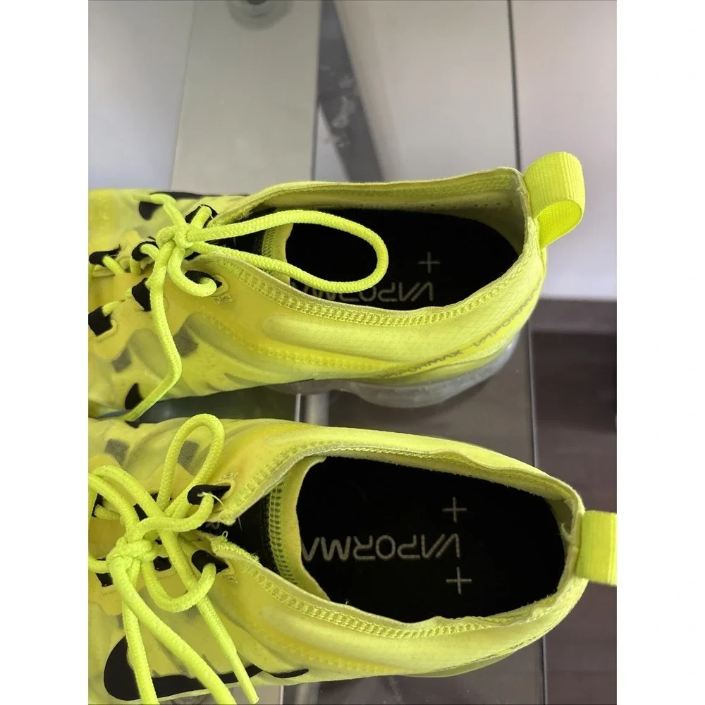 Nike Air VaporMax 2019 Shoes Womens Size 10 Neon Yellow Transparent